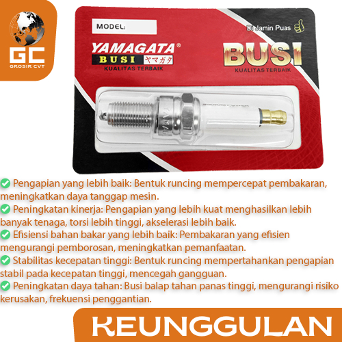 Busi Spark Racing Honda C 90 70 Oversize Grand Supra X Legenda Astrea Prima 100 Kaze R KLX 150 Blitz D6HS Yamagata