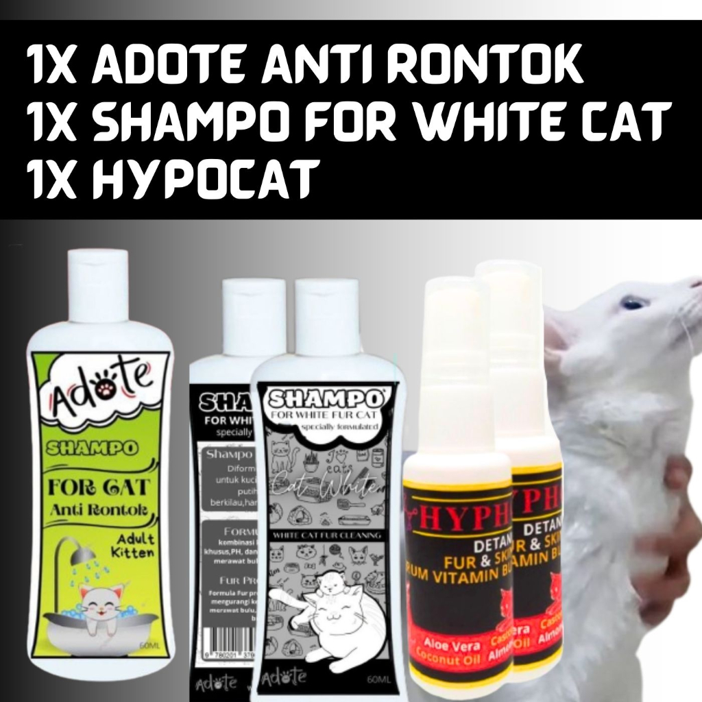 Paket Grooming Kucing Kulit dan Bulu Sehat dan Lebat FEFARM