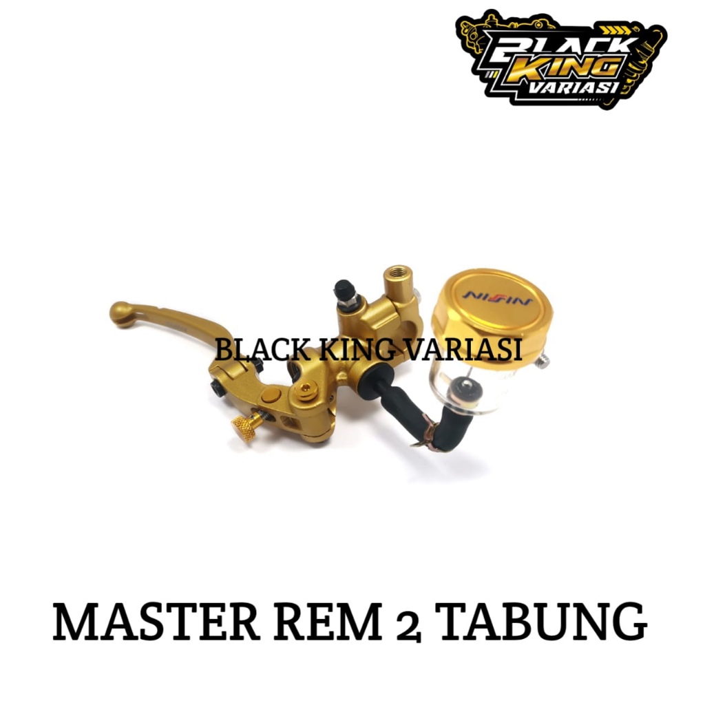 Master Rem 2 Tabung Corsa 2 Tabung Full Cnc Full Warna Master Rem Handle Rem Motor Set Tabung Full Gold Universal