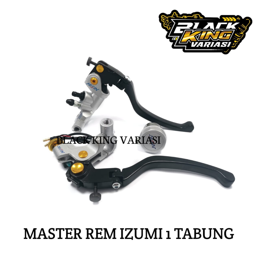 Master Rem Handle Kiri Kanan Full Set 1 Tabung Master Rem 1 Tabung Universal Semua Motor Full CNC Oval Kotak