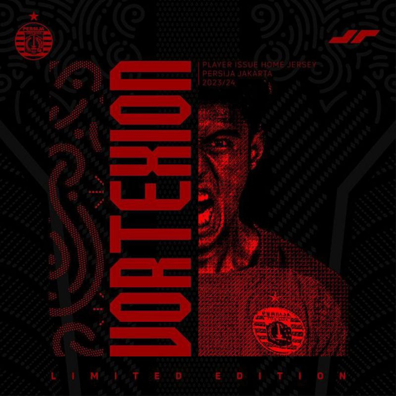 Jersey Original Official Persija Jakarta 2023/2024 Vortexion