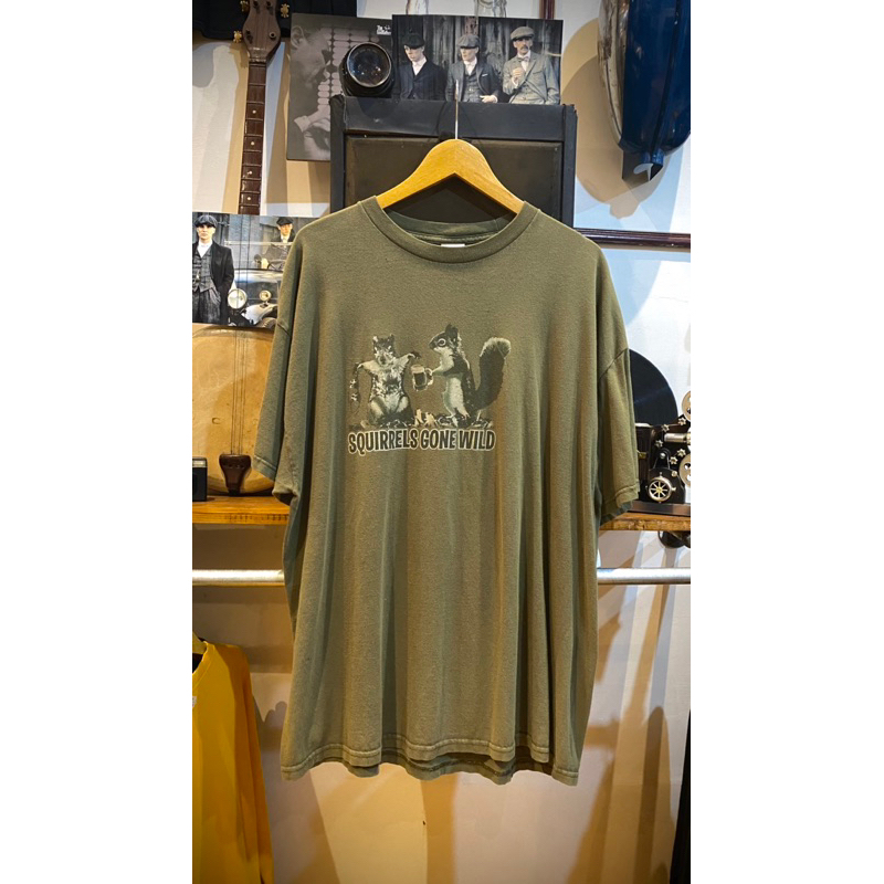 Kaos art squirrels gone wild “ tupainya lagi liar bro “ by tennessee river oversize vtg vintage seco