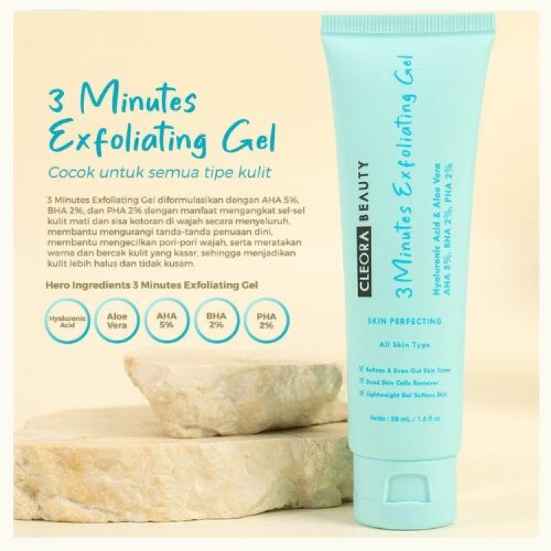 Cleora 3 minuted exfoliating gel