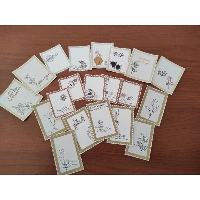 

1 set isi 20pcs kertas deco paper sticky memo pad untuk jurnaling