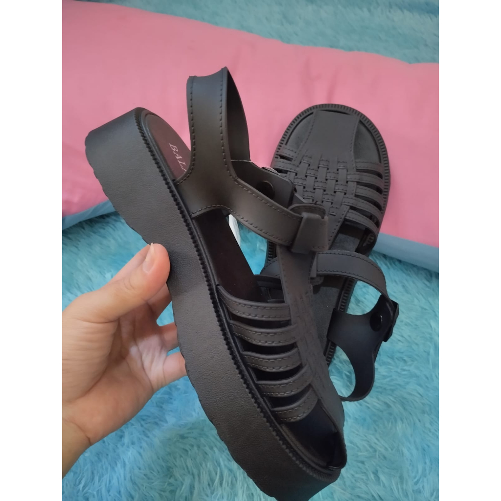 Sepatu Sandal jelly Wanita dewasa import trendy code 972-A1 size 37-40