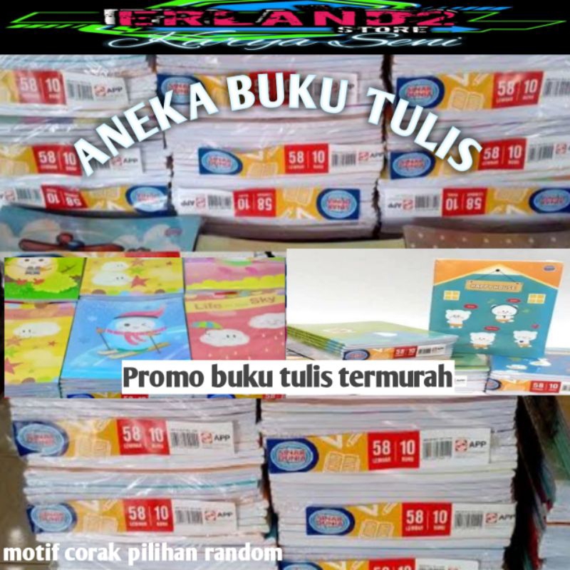 

Buku tulis 1 pak 38 lembar