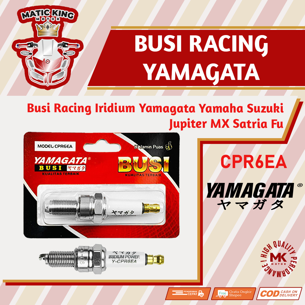 Busi racing Iridium Power Vario Beat Satria FU Nmax Mio Jupiter Z RXKing Spin Supra X KLX Yamagata