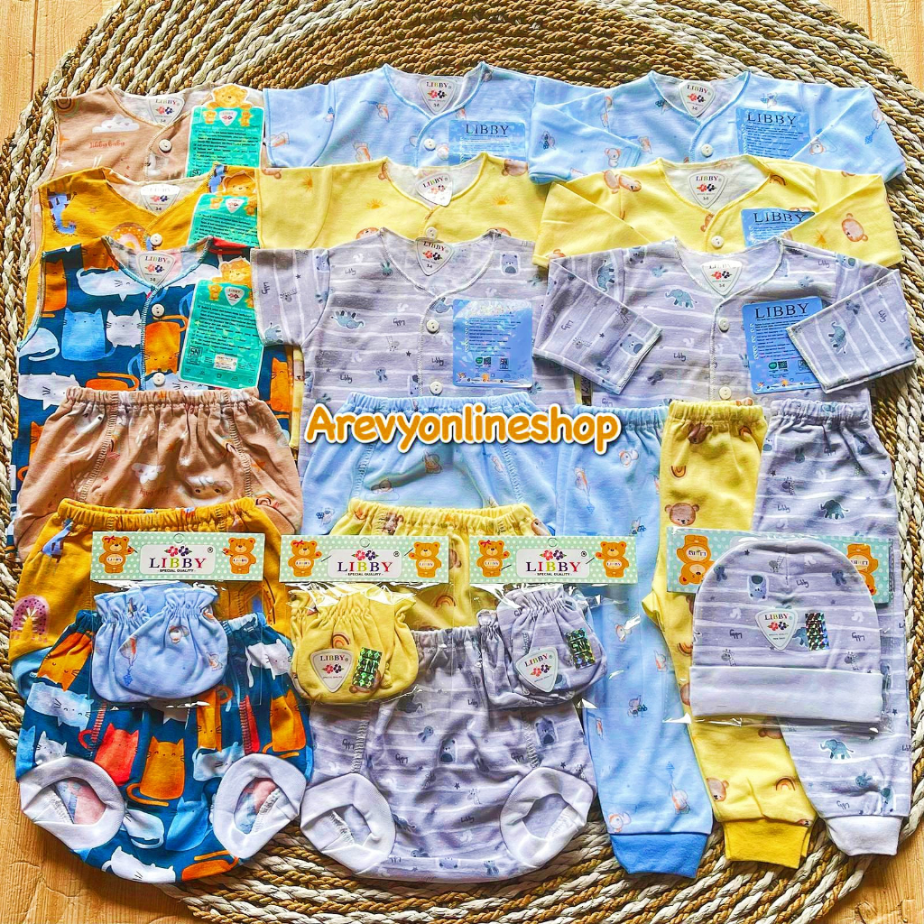 PAKET BAJU BAYI NEWBORN Libby MIYO VELVET BONBINZOO LITTLE OWL MOTIF PERLENGKAPAN BAJU BAYI KADO BAYI AREVYONLINESHOP Gift Set Paket Lahiran Setelan Baju Bayi Celana Bayi Baru Lahir Baju Panjang Celana Panjang Baju Pendek Celana Pendek Baju Kutung STK