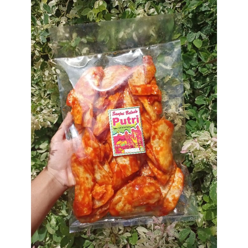 

SANJAI PUTRI / SANJAI BALADO / KERIPIK BALADO 500gr