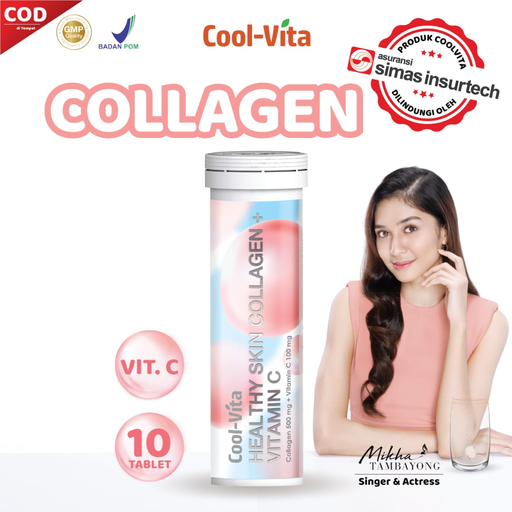 [BPOM] READY Coolvita Beauty Collagen Healthy Skin Rasa Peach Kolagen Drink Kulit Glowing