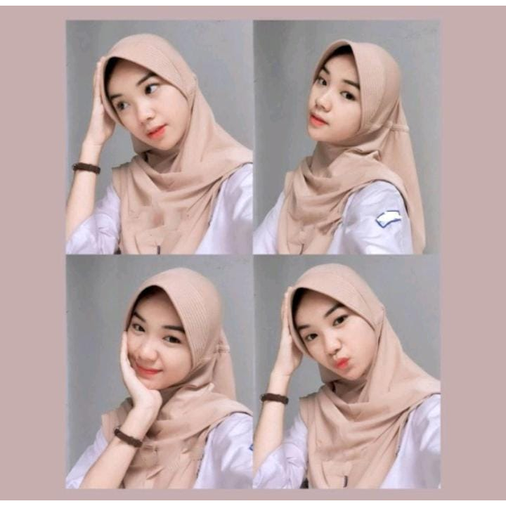 HIJAB BERGO INSTAN HAMIDAH SERUT/JILBAB BERGO HAMIDAH SERUT TALI BELAKANG