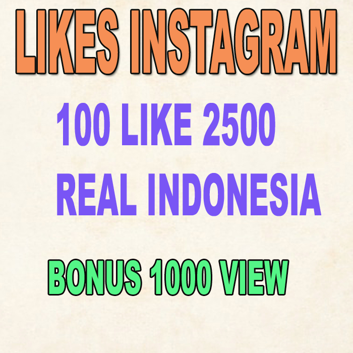 LIKE INSTAGRAM  PERMANEN REAL INDO