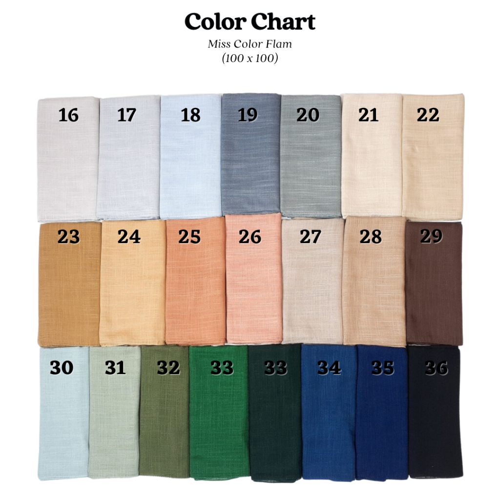 BASIC Scarf Miss Color Voile Flam Hijab Polos - Hijab Size 100*100 cm-Tulis Di Catatan