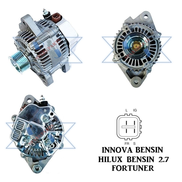 DINAMO AMPERE TOYOTA ALTERNATOR INNOVA FORTUNER HILUX BENSIN