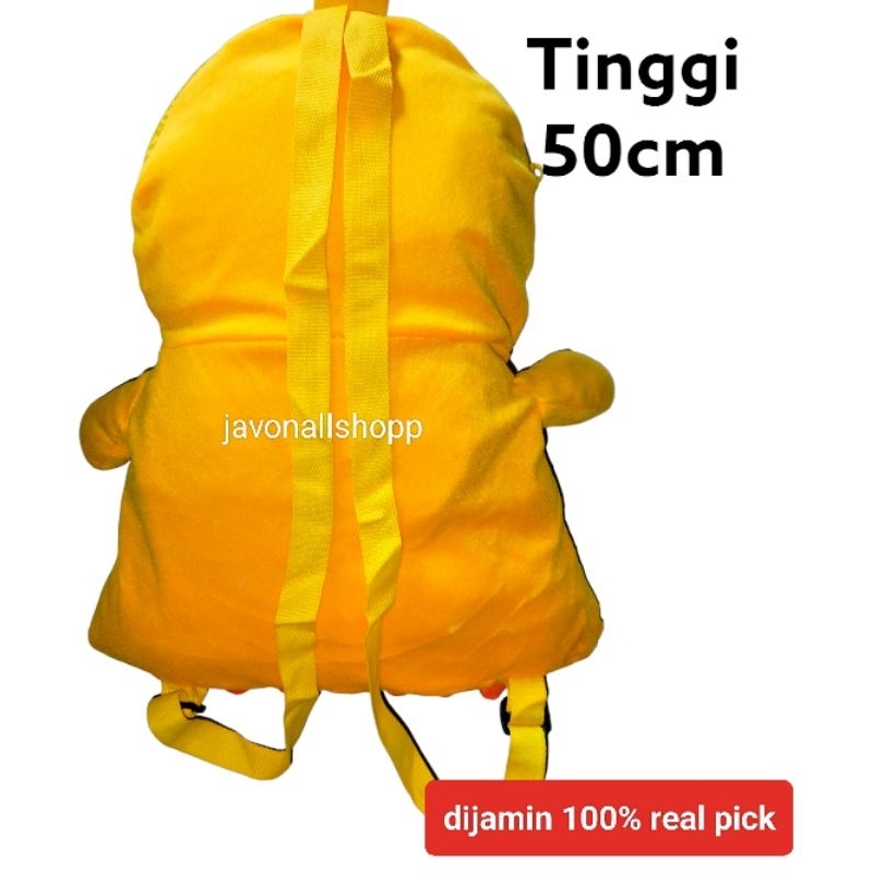 Boneka Tas Ransel Anak Bebek Muat Buku Tulis Lucu Imuet Viral Large 50cm