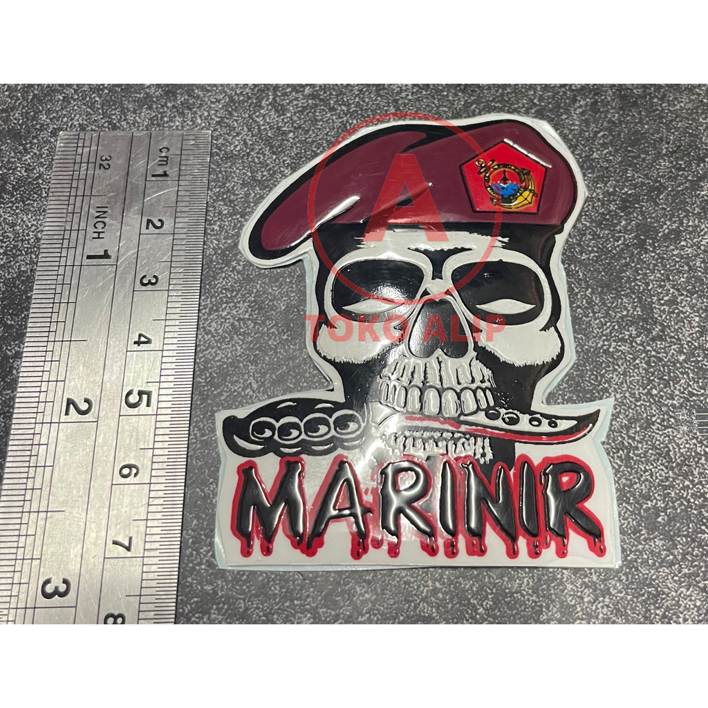 Sticker Marini Skullo Sticker Marinir Stiker Mobil