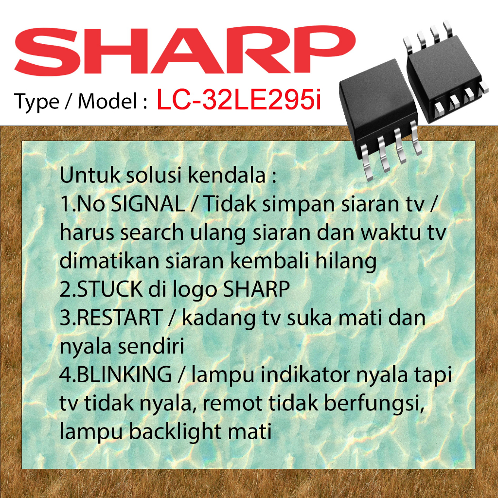 IC Firmware SHARP LC-32LE295i LC32LE295i 32LE295i