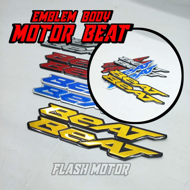 EMBLEM BEAT TIMBUL LOGO BODY BEAT 3D
