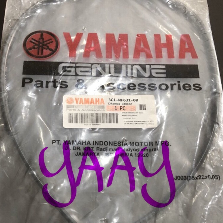3C1 KABEL GAS CABLE THROTTLE TALI YAMAHA MOTOR VIXION OLD LAMA