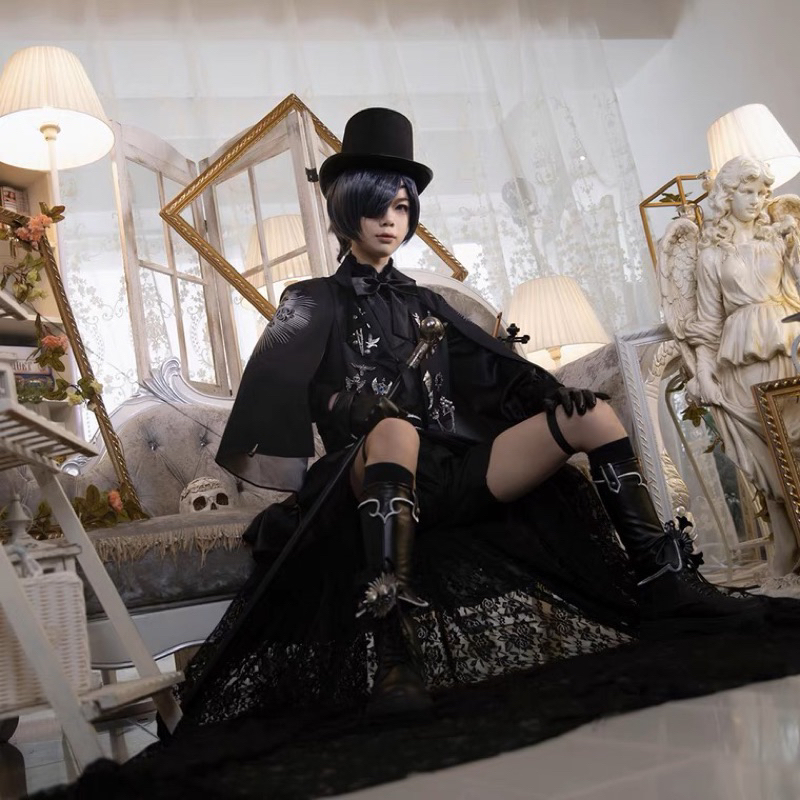 ready stock ciel phantomhive kuroshitsuji black butler cosplay costum