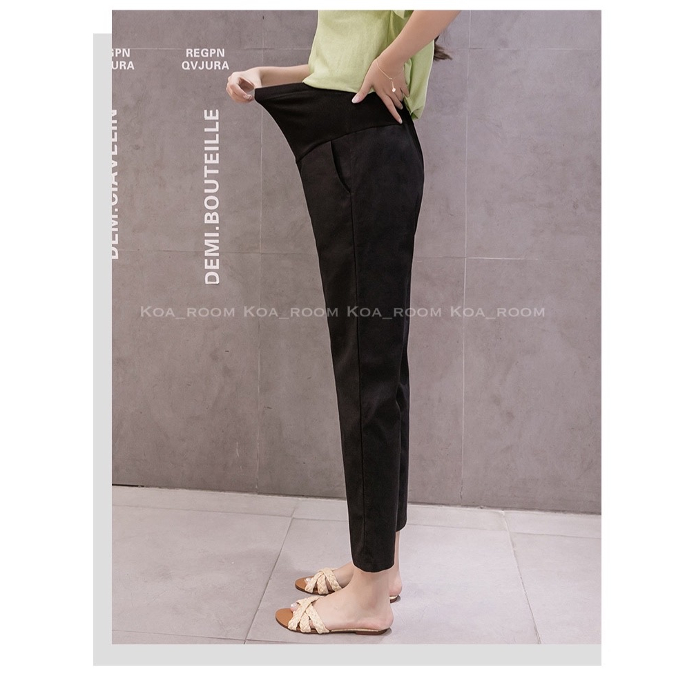 Maternity Cotton Linen Pants ( Celana Hamil Linen Katun )