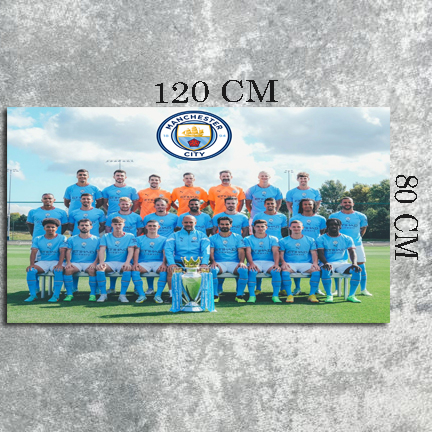 Poster Hiasan Dinding Man City A0