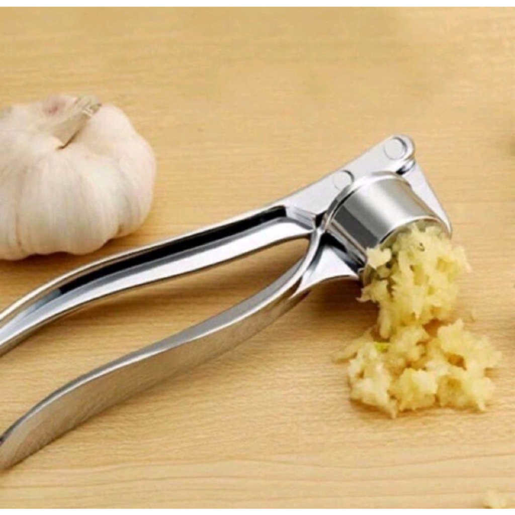 Alat Penghancur Bawang Putih Merah Kitchen Stainless Steel Garlic Pressure Cincang Penghalus Bumbu Dapur Jepit Parut