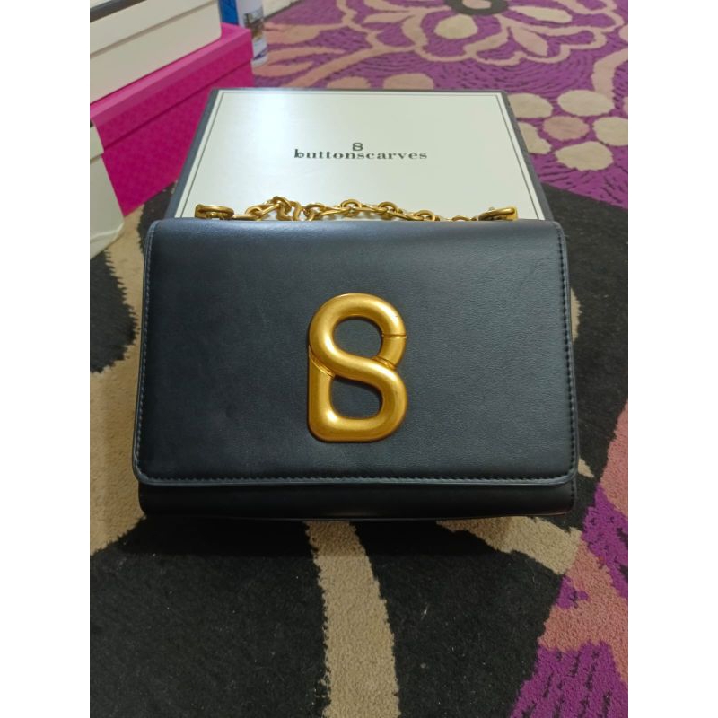 preloved alva bag black buttonscarves