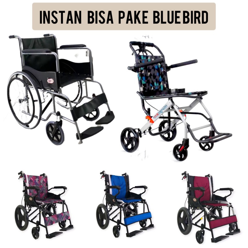 READY STOK Kursi Roda Standar /BAB Velg Racing  Murah, Instan kirim dgn Bluebird Car &amp; Cargo JNE TR