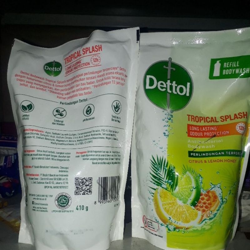 Dettol body wash tropical splash