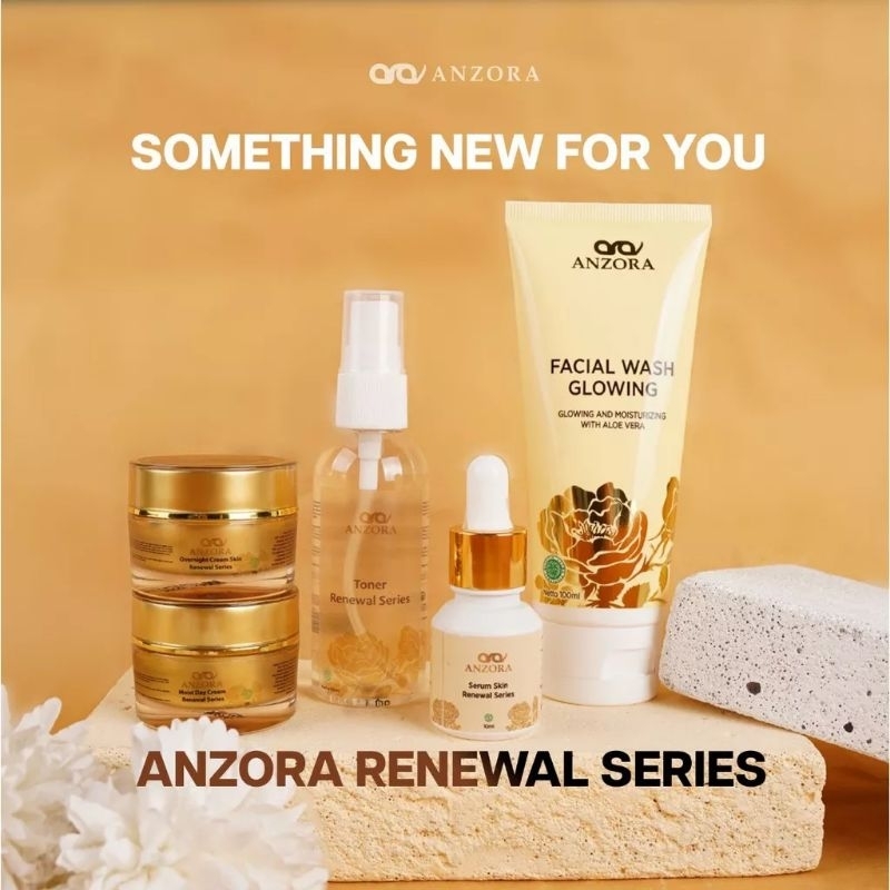 ANZORA SKINCARE PAKET RENEWAL SERIES UNTUK FLEK HITAM