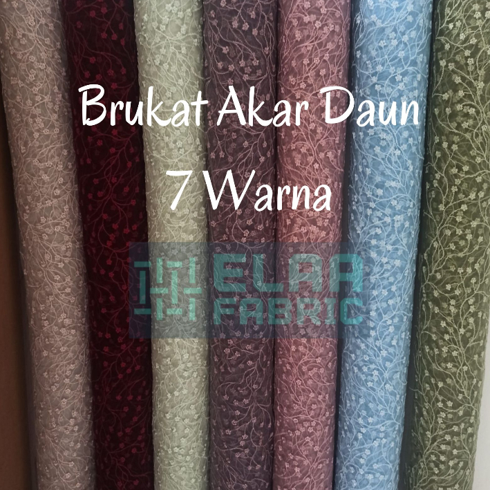 ½ meter Kain Tile Premium Brukat Premium Kebaya Lux Jakarta Motif Leaf Petal / Tile Prancis High Qua