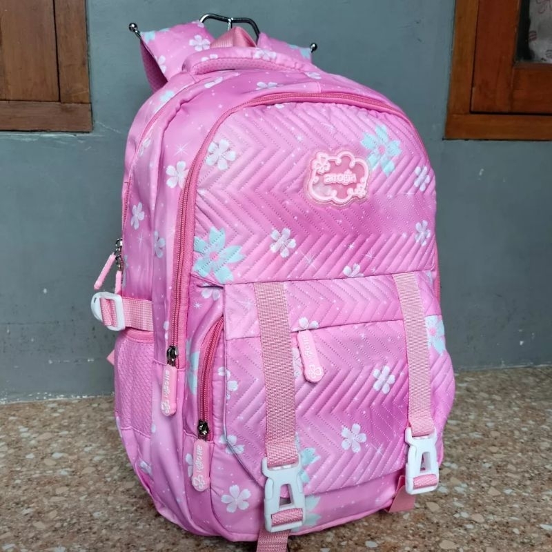 tas ransel backpack remaja sekolah kuliah perempuan silvergirl