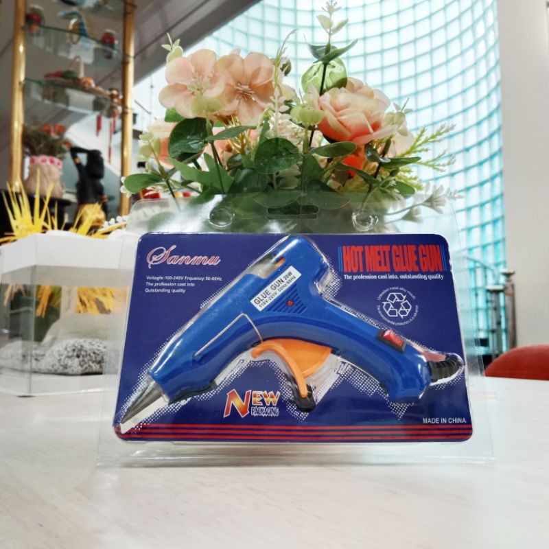 

Hot glue gun/Lem Tembak (On/Off) (FREE LEM 1 PIECE UNTUK SETIAP PEMBELIAN) (20W)