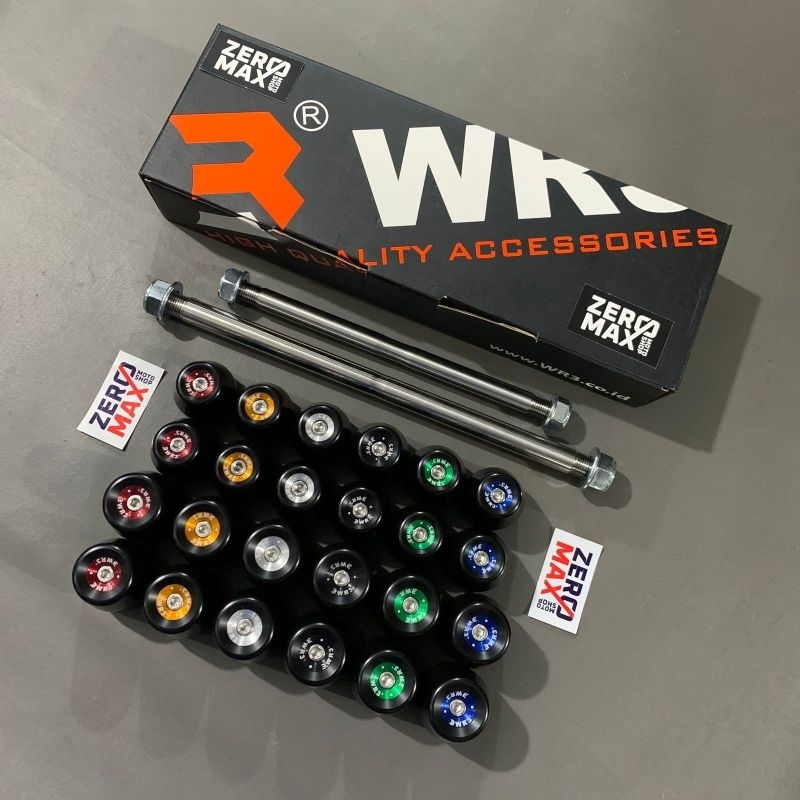 Axle Slider Jalu As Roda WR3 Kawasaki Ninja 250 FI 250FI Old 2013 - 2017 Original