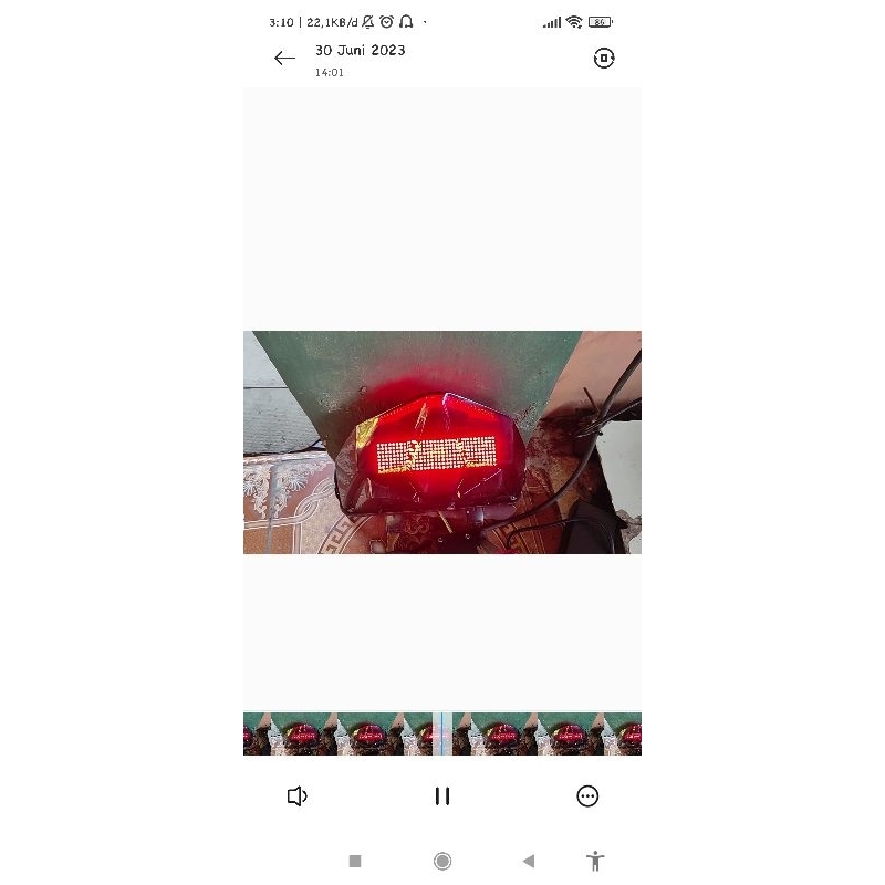 Stoplamp running text vario 125 150 new 18 mode