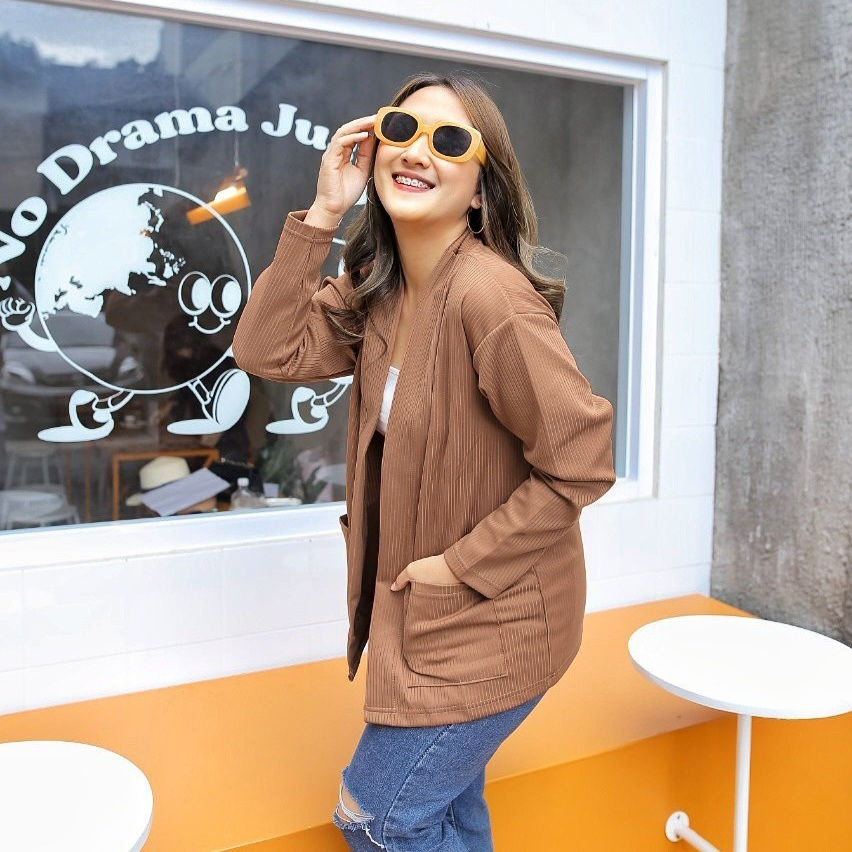 KALIA - Cardigan | Outer | Mango Knit | Atasan Wanita | Korean Style