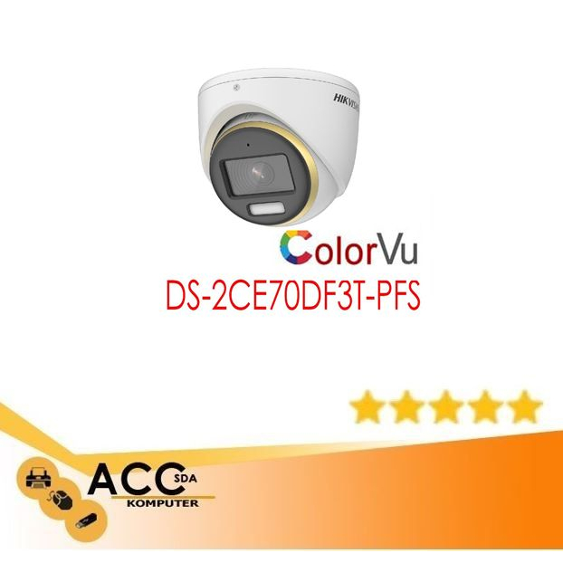 CAMERA ANALOG INDOOR HIKVISION DS-2CE70DF3TPFS 2MP COLORVU AUDIO