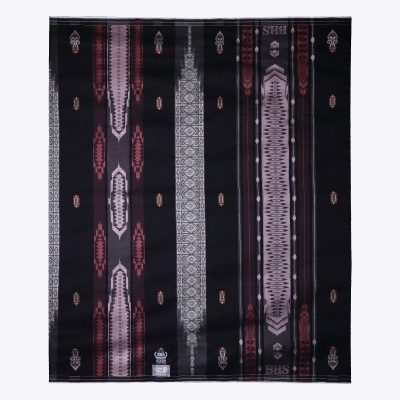 Sarung BHS Excellent Silver Motif JGK Hitam Pink