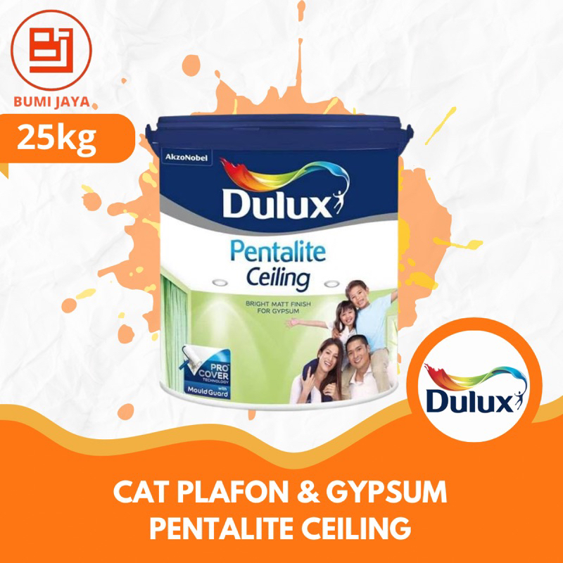 cat plafon cat gypsum cat dulux pentalite cealing 25kg