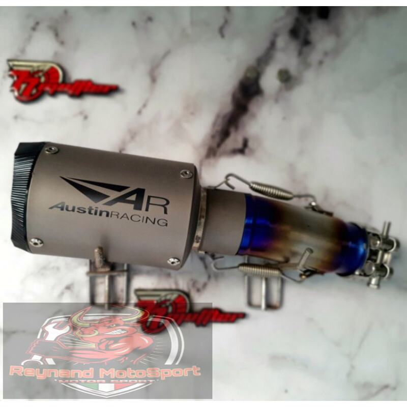 Austin racing titanium Ninja 250fi knalpot austin racing ninja 250fi