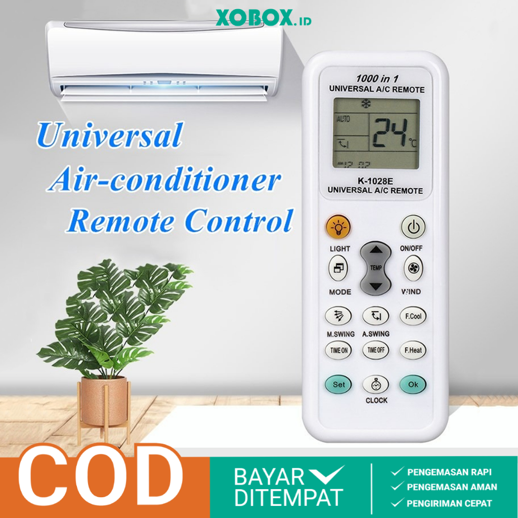 Remote Ac Universal Multi K-1028E A/C remote HM003 - XOBOX