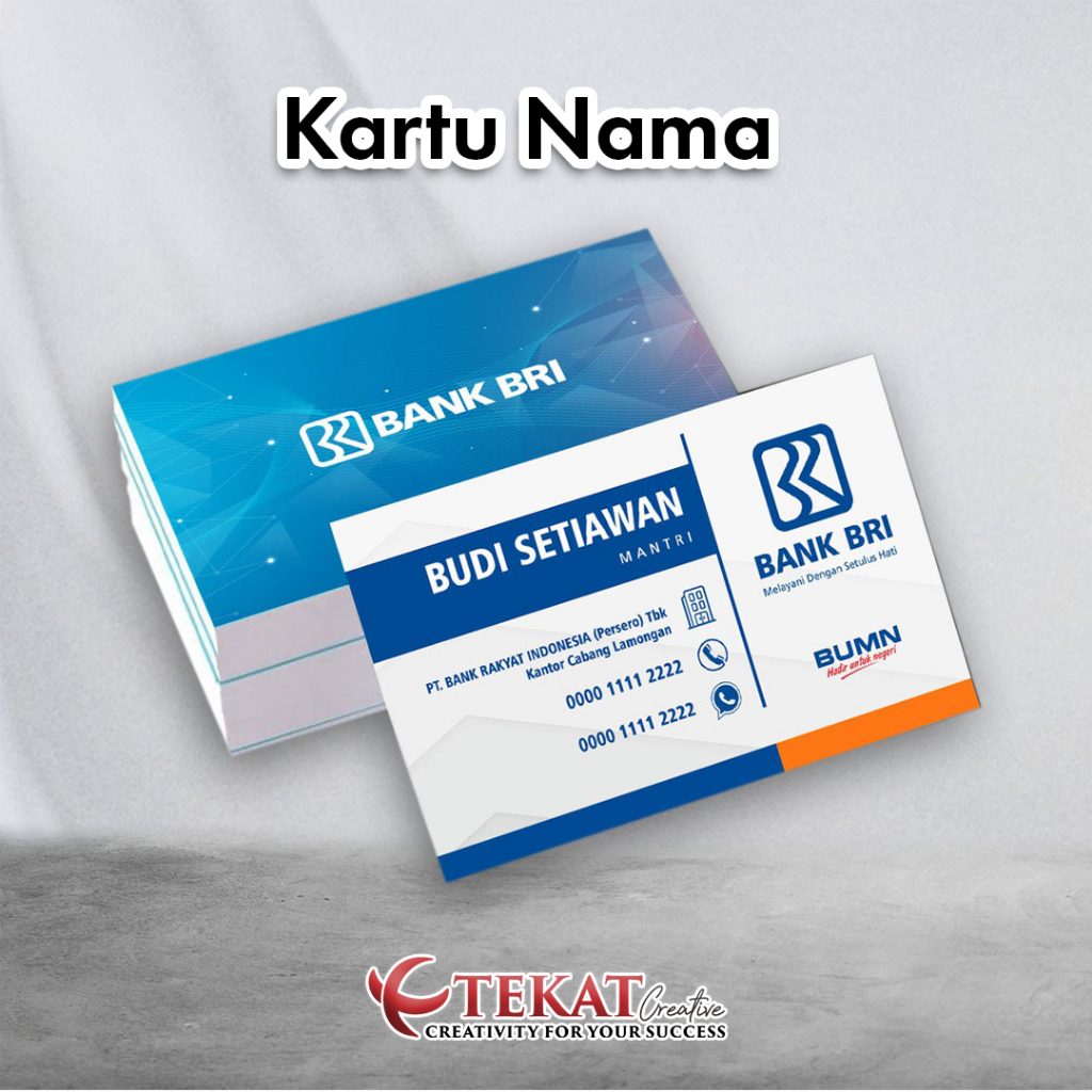 

Kartu Nama / Kartunama 1 Box / Kartu nama isi 100 Pcs / Bahan Art Paper 260 gsm