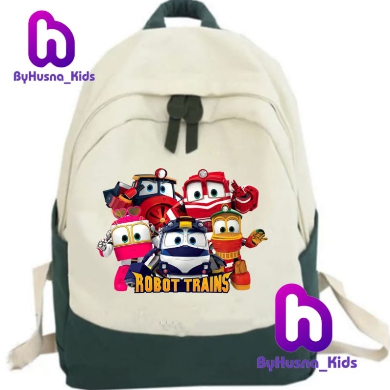 ROBOT TRAINS TAS RANSEL BACKPACK ANAK ROBOT TRAINS  ANAK LAKI LAKI ANAK PEREMPUAN TK/SD BAHAN PREMIU