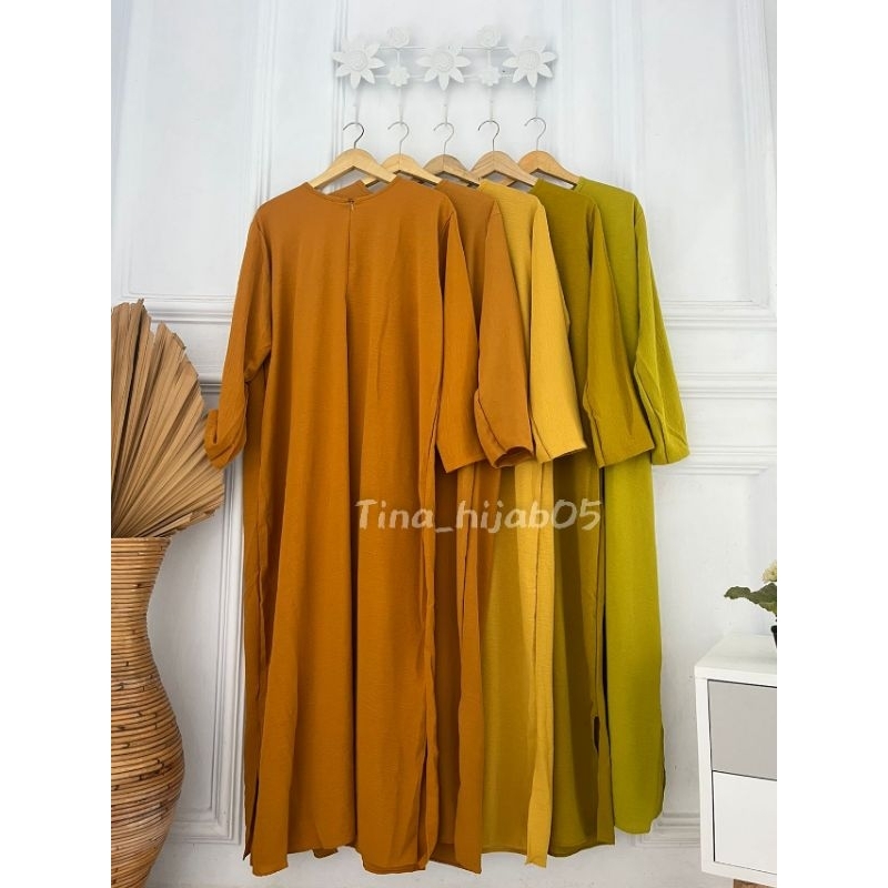 [BEST SELLER] Daily Polos Long Busui | Gamis Simple Abaya-2