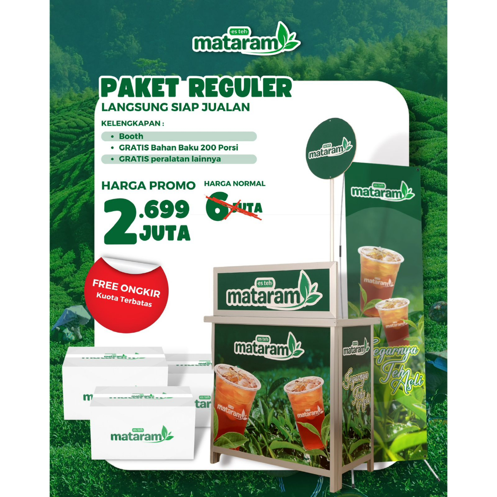 

Batik Mataram Paket Usaha ES TEH MATARAM Paket REGULER