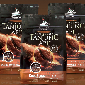 

Kopi Premium Tanjung Api" kopi robusta bubuk semendo Palembang 250gr