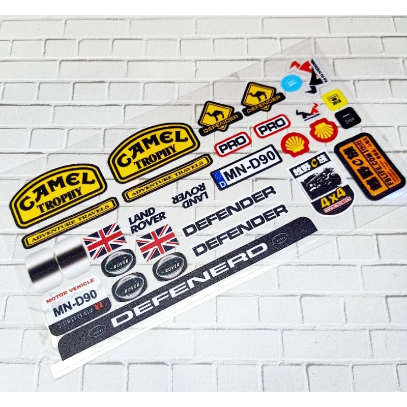 Stiker Print Uv Rc Car Camel Thropy Adventure Skala 1:12 Mn99s Wpl Fj Hoby RC