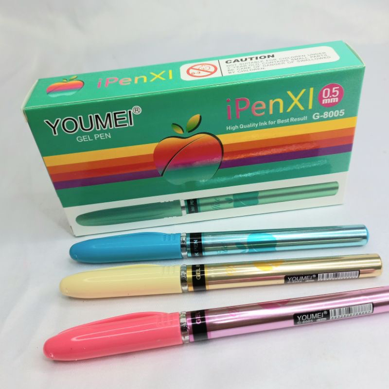 BALLPOINT PULPEN GEL YOUMEI IPENX ISI 12PCS GROSIR MURAH