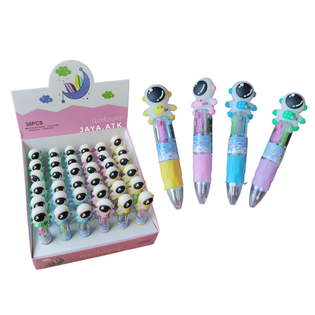 

PULPEN CETREK 4 WARNA MINI LUCU MULTI FUNCTIONAL COLOR PEN RETRACTABLE ASTRONOT